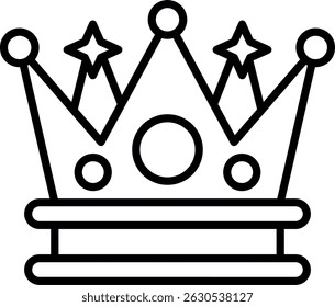 Crown New Creative Icon Design Vetor
