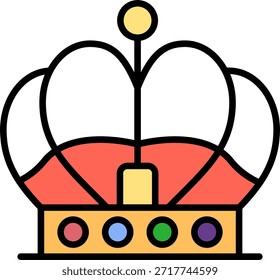 Vector de diseño de iconos creativos Nuevos de la corona
