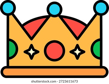 Vector de diseño de iconos creativos Nuevos de la corona