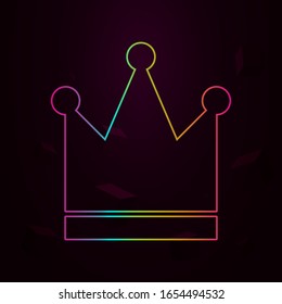 crown nolan style icon. Simple thin line, outline vector of web icons for ui and ux, website or mobile application