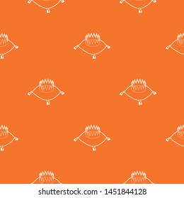 Crown on a pillow pattern vector orange for any web design best