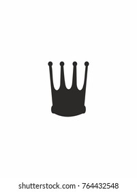 Crown on white background