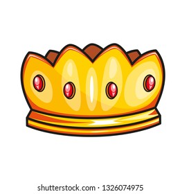 The crown on a white background isolated