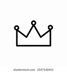 Signo de Vector de icono de fiesta de corona