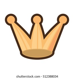 crown party isolated icon vector illustration design