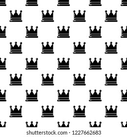 Crown pattern vector seamless repeating for any web design