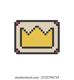 arte do pixel da coroa para suas necessidades
