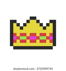 arte do pixel da coroa para suas necessidades