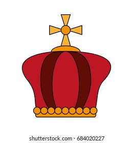 crown pope catholic emblem icon 