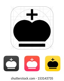Crown Pope icon. Vector illustration.