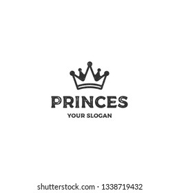 crown princes logo template