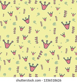 crown print with figures