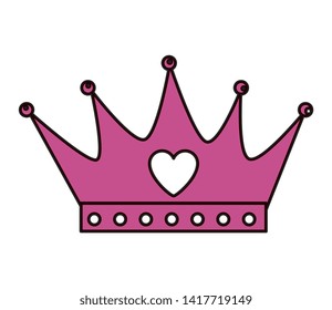 crown queen with heart icon