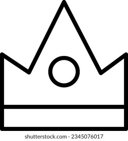 Crown Queen King Outline Icon