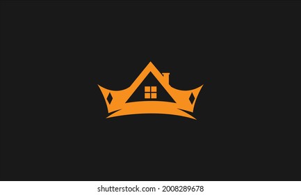 crown Real Estate Luxury house Logo Vector for Business, Building, Architecture
