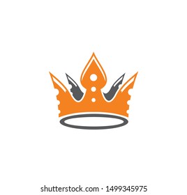Crown related icon on background for graphic and web design. Simple illustration. Internet concept symbol for website button or mobile app.