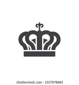 Crown, reward vector icon. filled flat sign for mobile concept and web design. Royal crown glyph icon. Symbol, logo illustration. Vector graphics