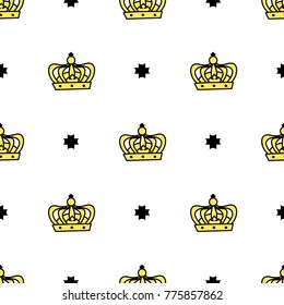 Crown royal crux seamless pattern