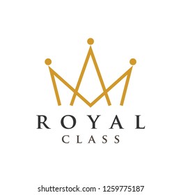 Crown royal graphic design template vector illustration