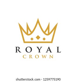 Crown royal graphic design template vector illustration