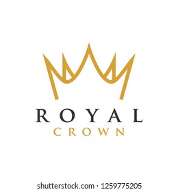 Crown royal graphic design template vector illustration