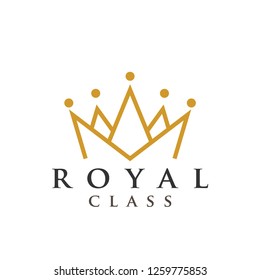 Crown royal graphic design template vector illustration