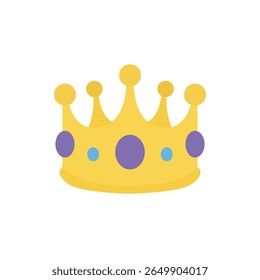 crown royal king princess prince queen emoji symbol sign icon vector illustration