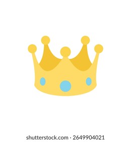 crown royal king princess prince queen emoji symbol sign icon vector illustration