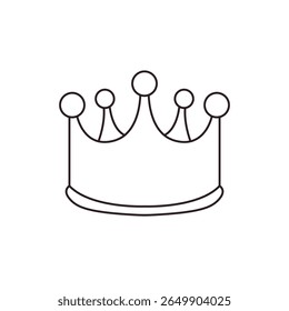 crown royal king princess prince queen emoji symbol sign icon vector illustration