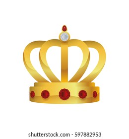 Crown royal luxury icon vector illustration graphic design