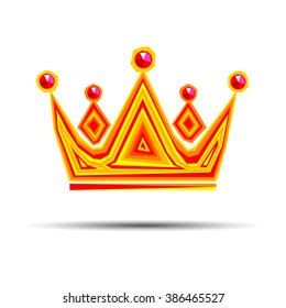 crown royal queen vector king symbol emperor icon stones gold logo