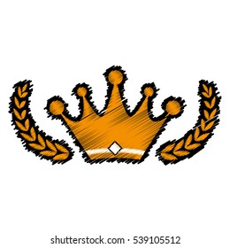Crown royal symbol icon vector illustration graphic design