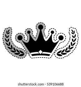 Crown royal symbol icon vector illustration graphic design