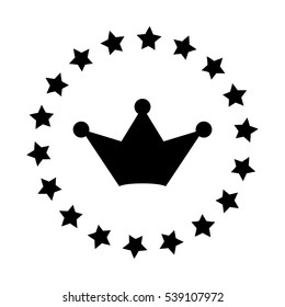 Crown royal symbol icon vector illustration graphic design