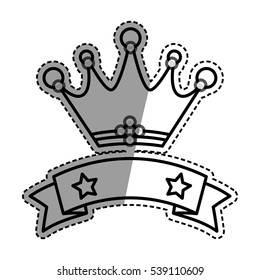 Crown royal symbol icon vector illustration graphic design