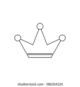 Crown royal symbol icon vector illustration graphic design