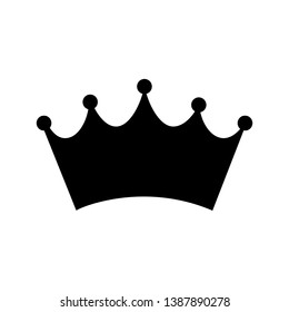 Crown Royal Symbol King Queen Luxury Head Wear Icon Vector Illustration