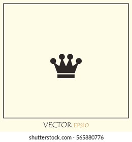 Crown royal symbol  Vector Icon.