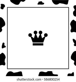 Crown royal symbol  Vector Icon.