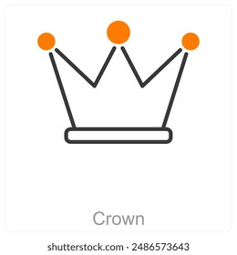 Crown and royalty icon concept