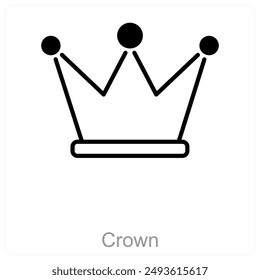 Crown and royalty icon concept