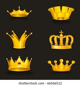 Crown set, eps10