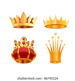 Crown set, eps10