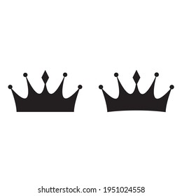 Crown set. icon vector illustration sign