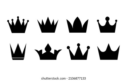 
Crown set. Icons. vector illustration