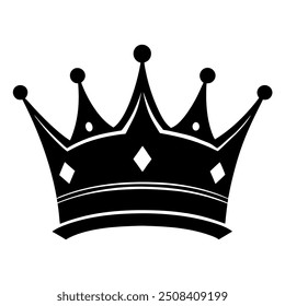 


        Crown set silhouette vector illustration.