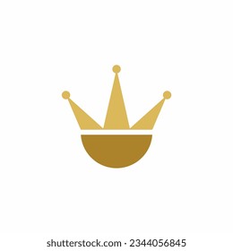 Crown sign logo vector image