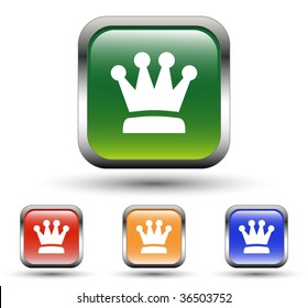 Crown Sign Square Icons