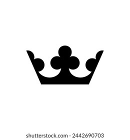Crown Silhouette, Flat and Simple Style, Can use for Icon, Symbol, Apps, Website, Decoration, Ornate, Pictogram, Logo Gram, and Graphic Design Element. Vector Illustration 