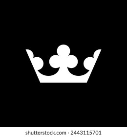 Crown Silhouette, Flat and Simple Style, Can use for Icon, Symbol, Apps, Website, Decoration, Ornate, Pictogram, Logo Gram, and Graphic Design Element. Vector Illustration 